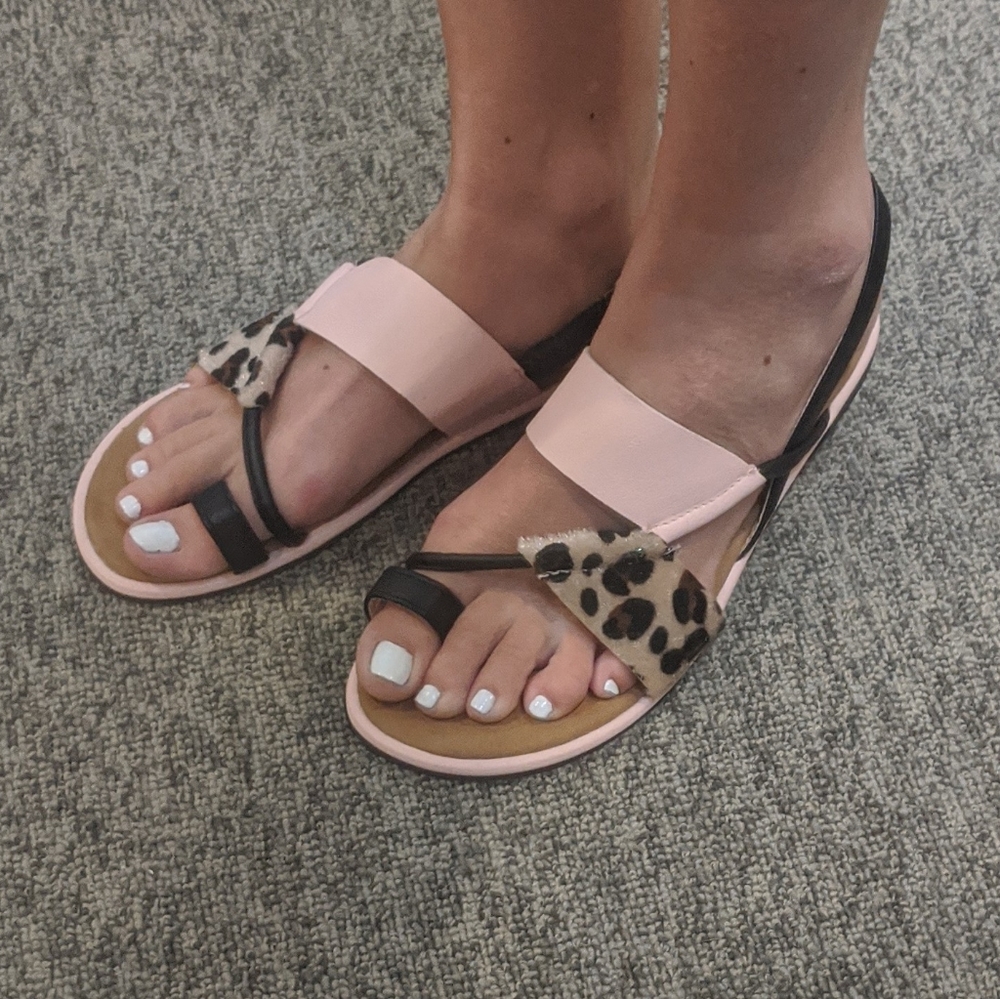 3/$30 Leopard Sandals - Picture 2 of 3